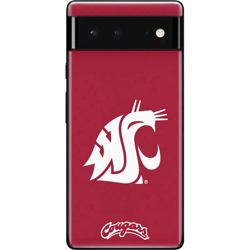 Washington State University Cougars Logo Google Pixel 6 Skin